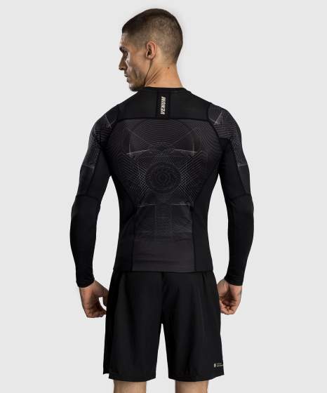 Venum Rashguard Lange Mouwen G-Fit Air - Zwart/Zand