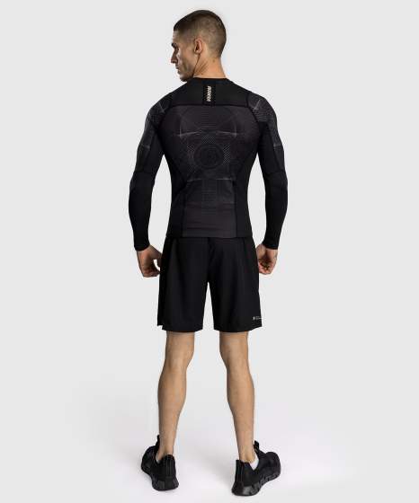 Venum Rashguard Lange Mouwen G-Fit Air - Zwart/Zand