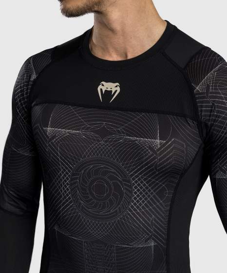 Venum Rashguard Lange Mouwen G-Fit Air - Zwart/Zand