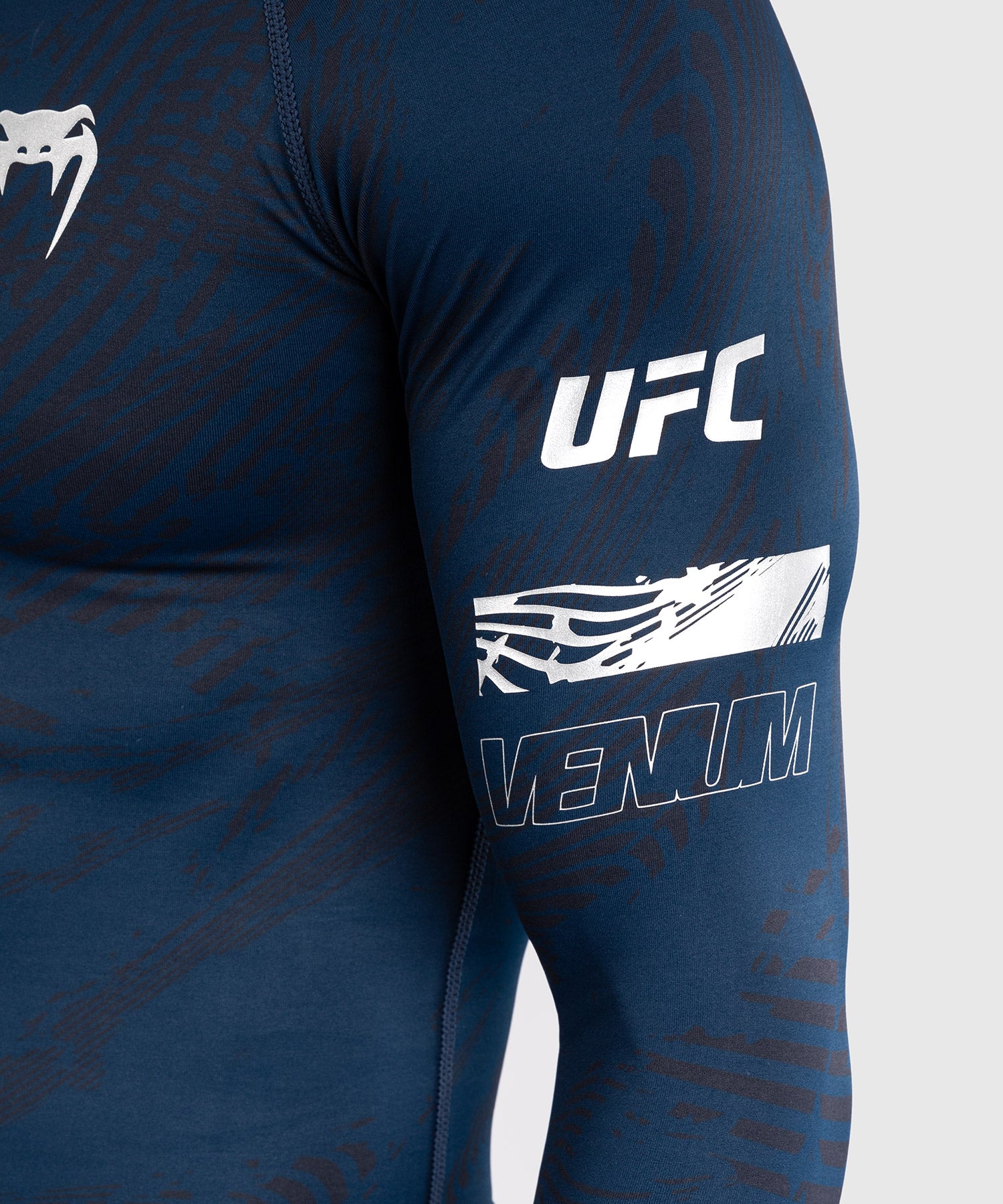 UFC Venum Rashguard Lange Mouwen Fusion Fight Week - Navy Blauw