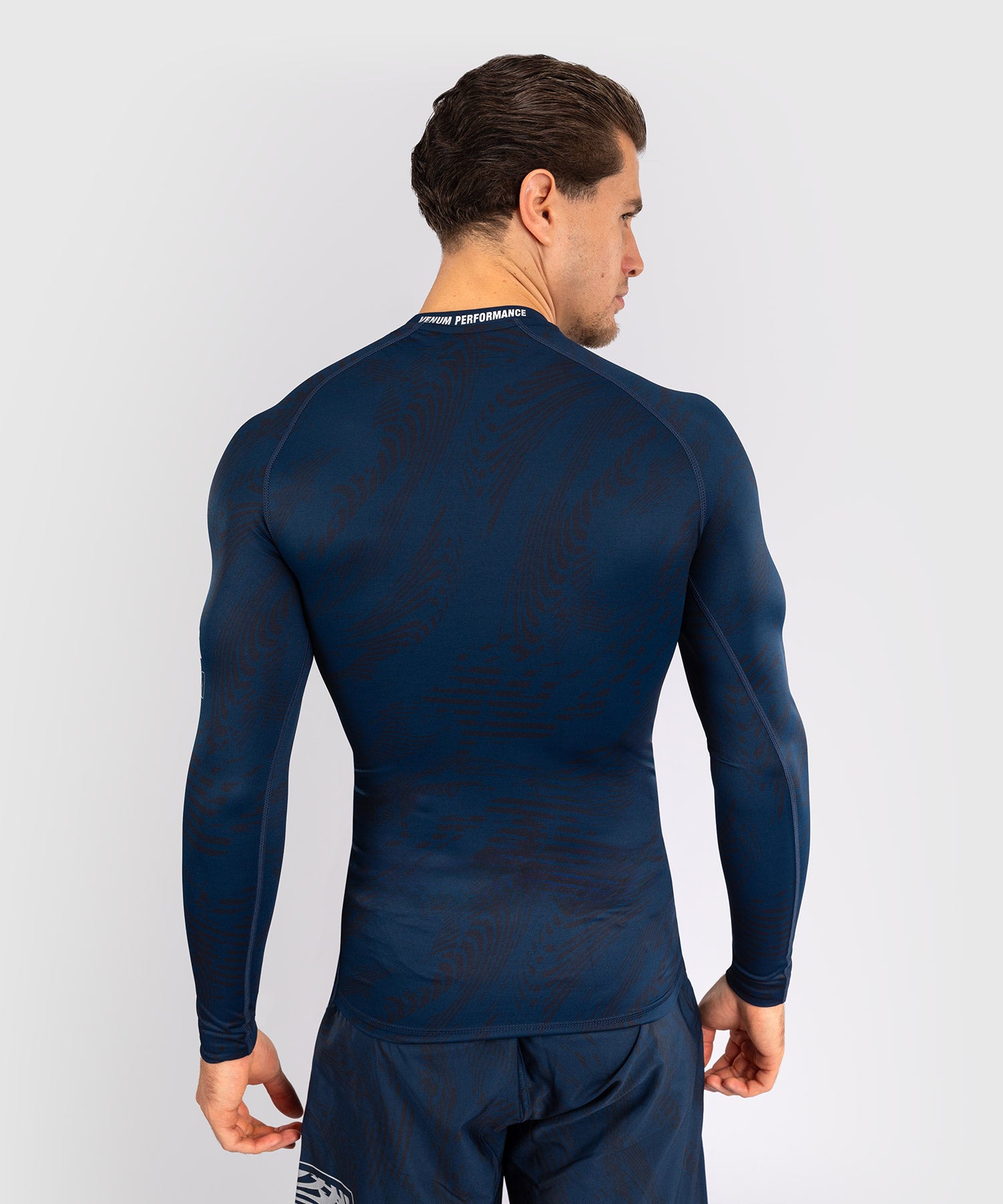 UFC Venum Rashguard Lange Mouwen Fusion Fight Week - Navy Blauw
