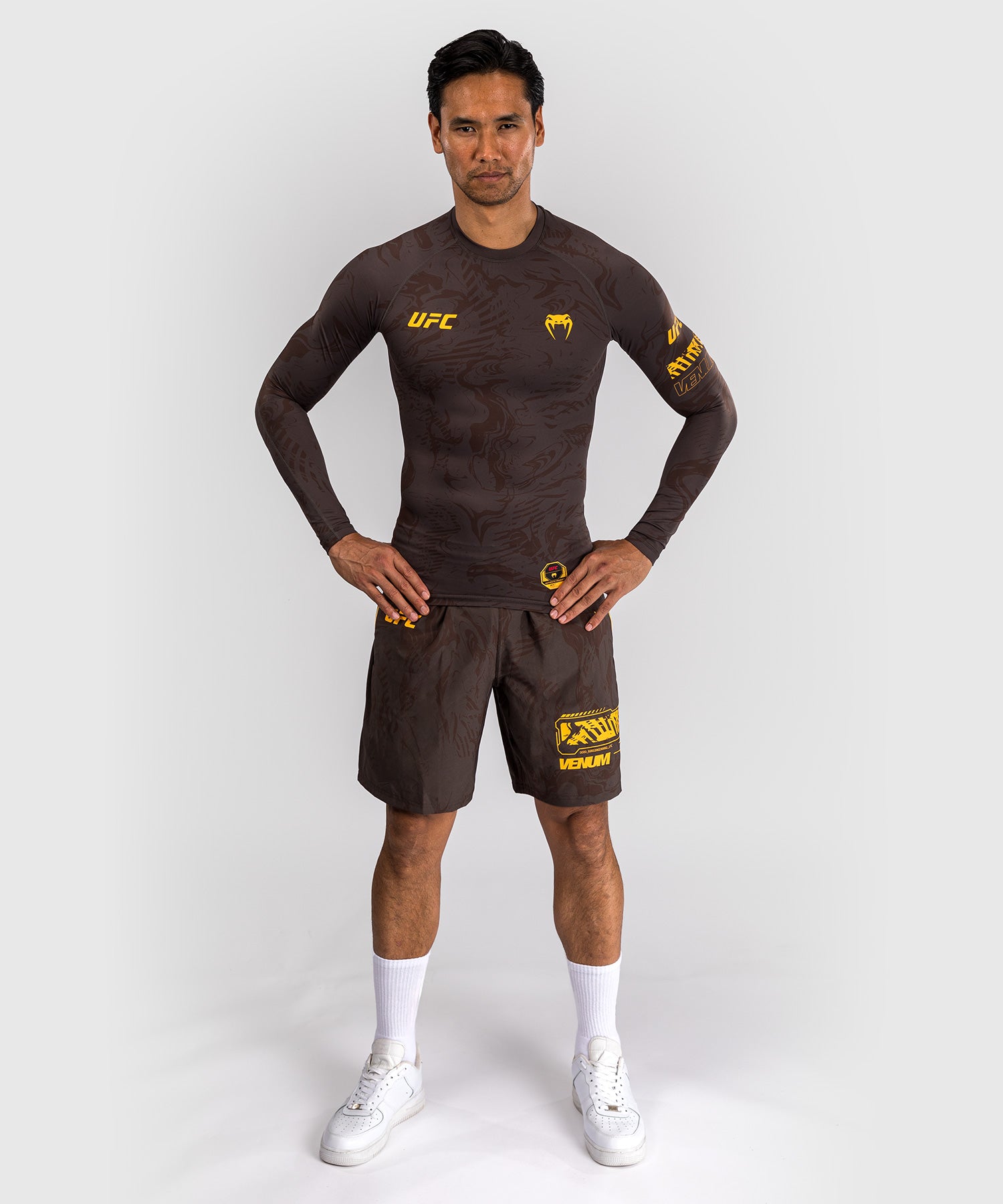 UFC Venum Rashguard Lange Mouwen Fusion Fight Week - Bruin