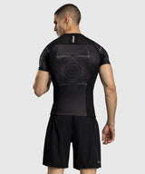 Venum Rashguard Korte Mouwen G-Fit Air - Zwart/Zand