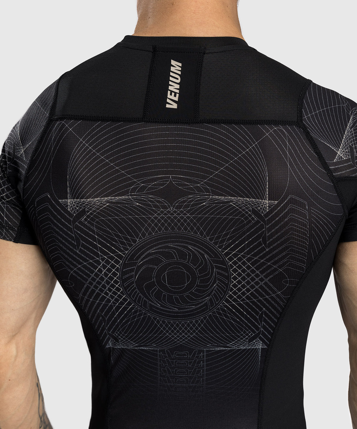 Venum Rashguard Korte Mouwen G-Fit Air - Zwart/Zand