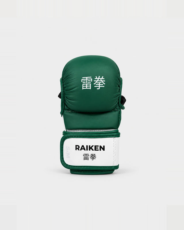 Raiken KAZE MMA Sparring Gloves - Green/White
