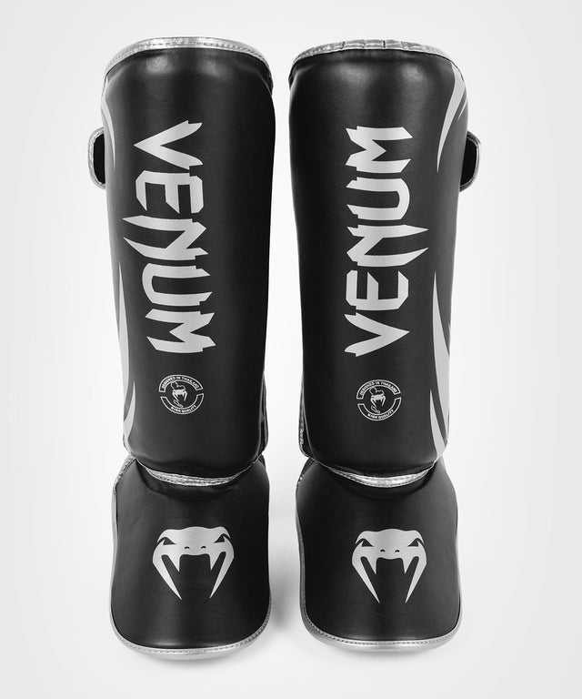 Venum Skinnebensbeskyttere Kickboxing Challenger – Sort/Sølv