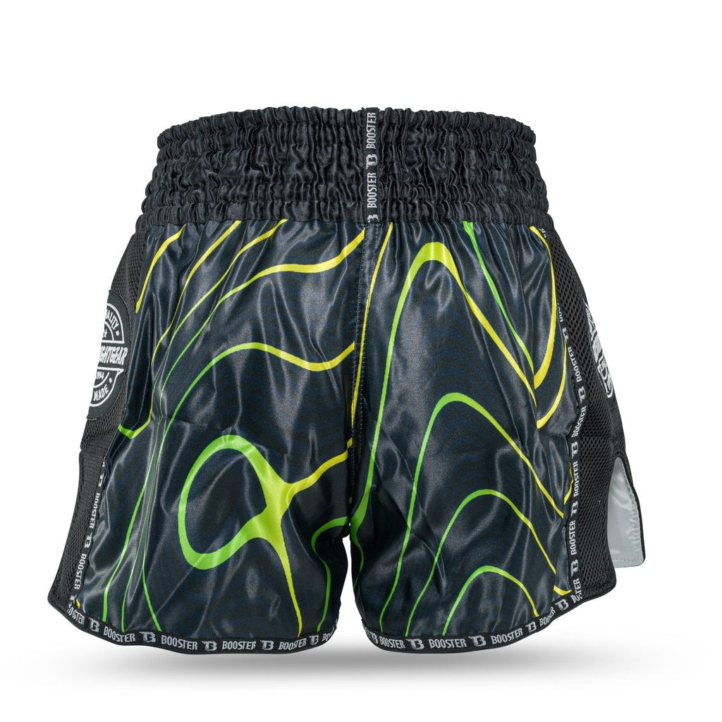 Booster Kickboks Shorts Aurora - Zwart/Geel