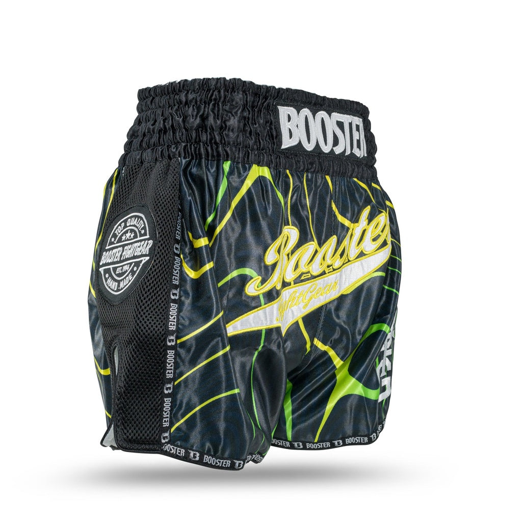 Booster Kickboks Shorts Aurora - Zwart/Geel