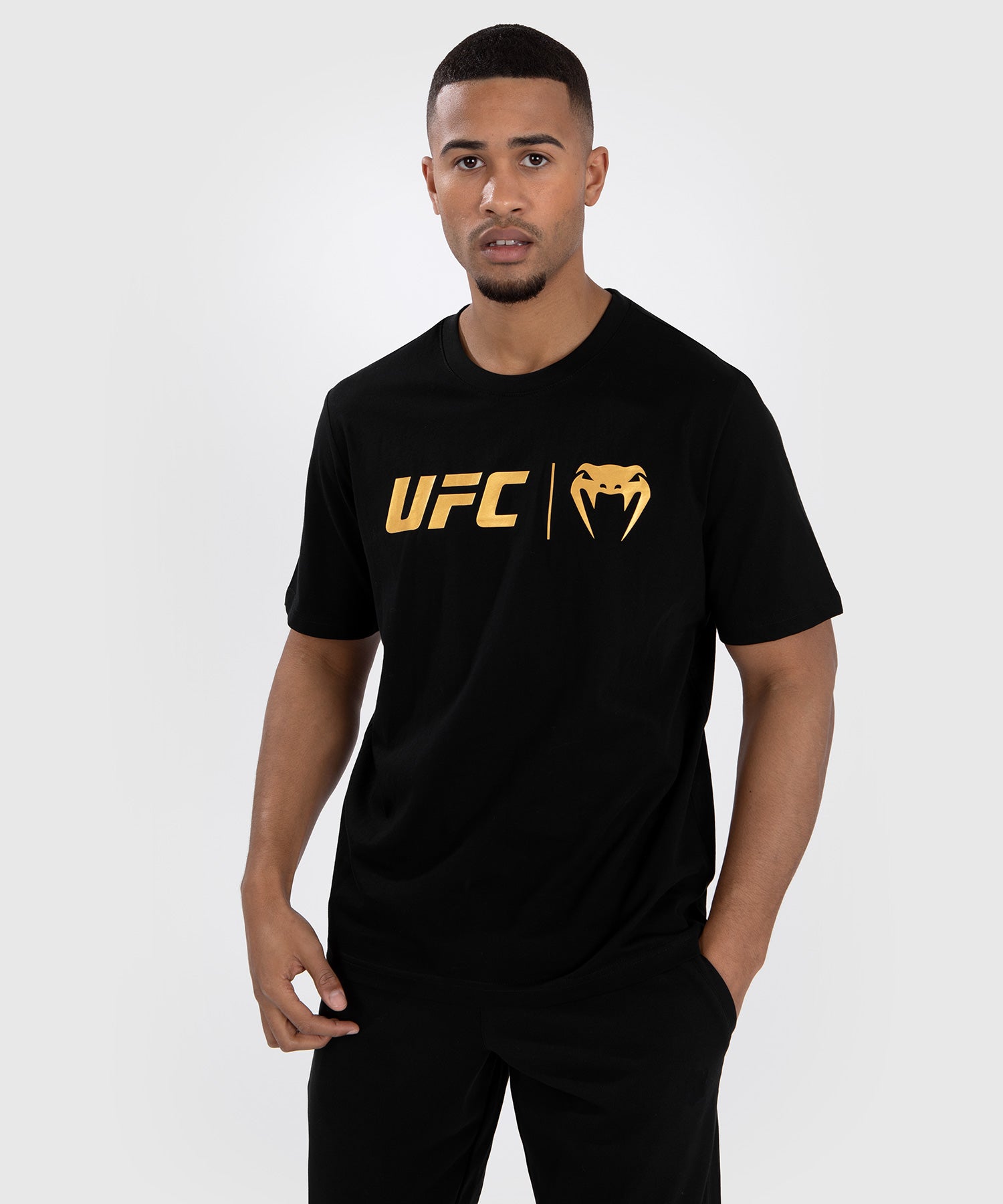 UFC Venum T-shirt Classic - Zwart/Goud