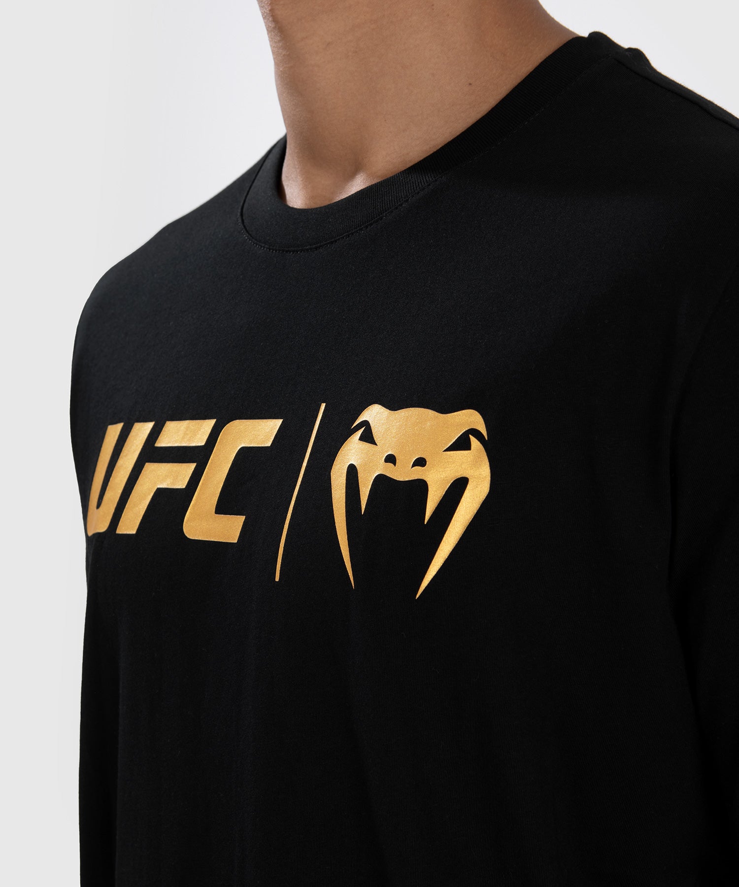 UFC Venum T-shirt Classic - Zwart/Goud