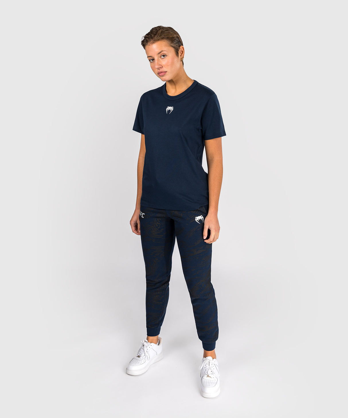 UFC Venum T-Shirt Dames Fusion Fight Week - Navy Blauw
