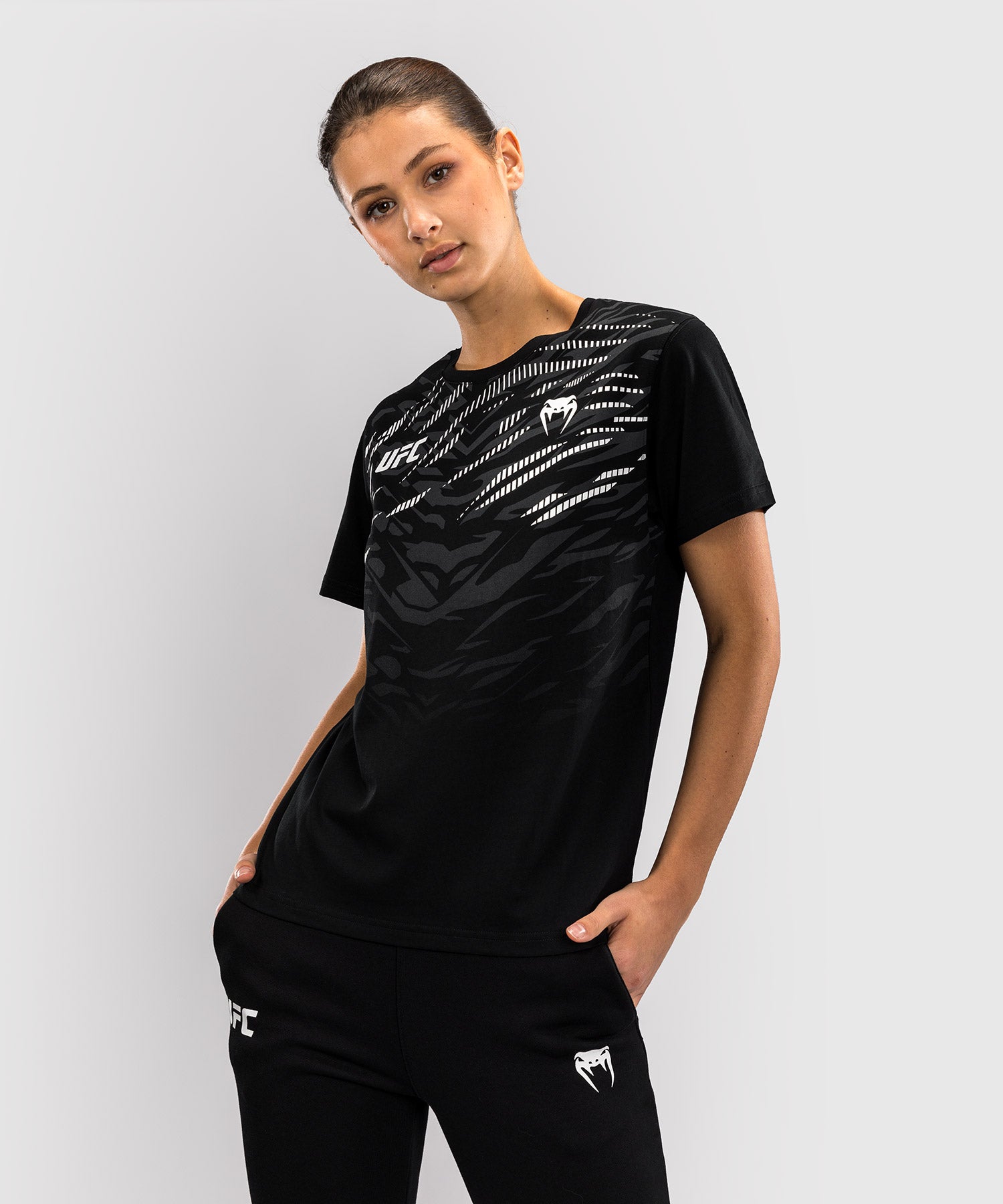 UFC Venum T-Shirt Dames Fusion - Zwart