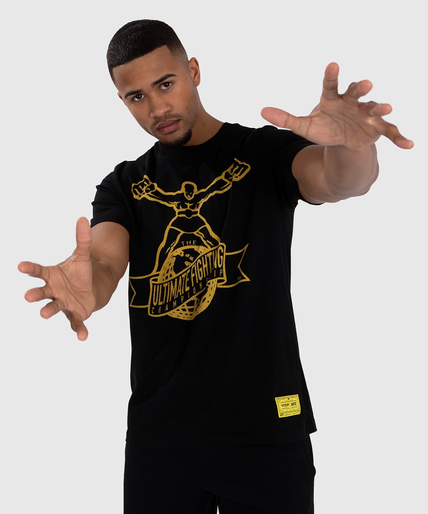 UFC Venum T-shirt Ulti-Man - Zwart/Geel