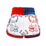 Twins Muay Thai Shorts TTBL Yant - Wit/Blauw/Rood