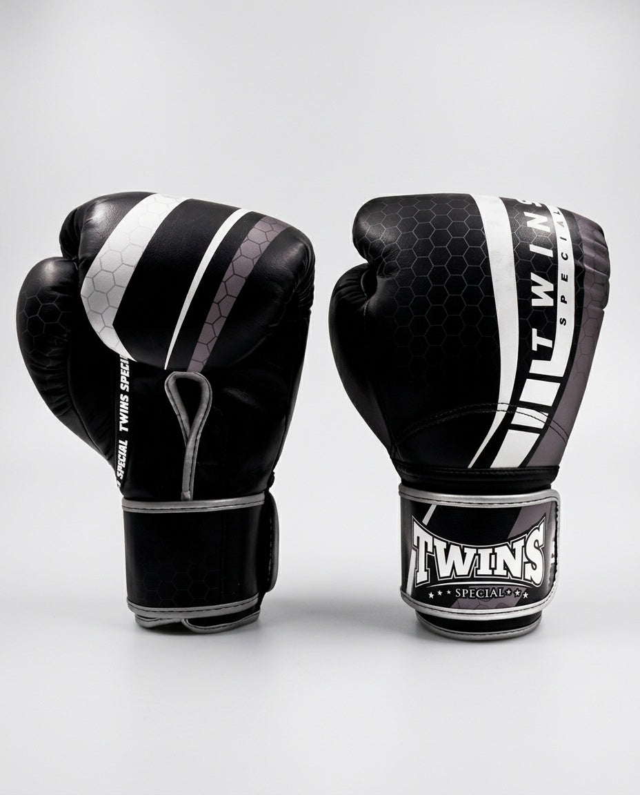 Twins Bokshandschoenen BGVL15 - Zwart/Grijs/Wit