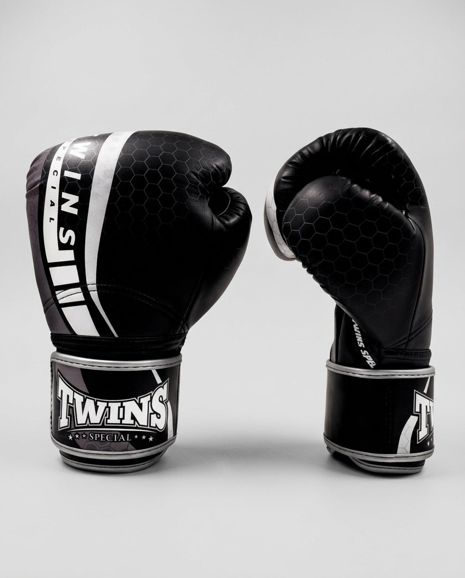 Twins Bokshandschoenen BGVL15 - Zwart/Grijs/Wit