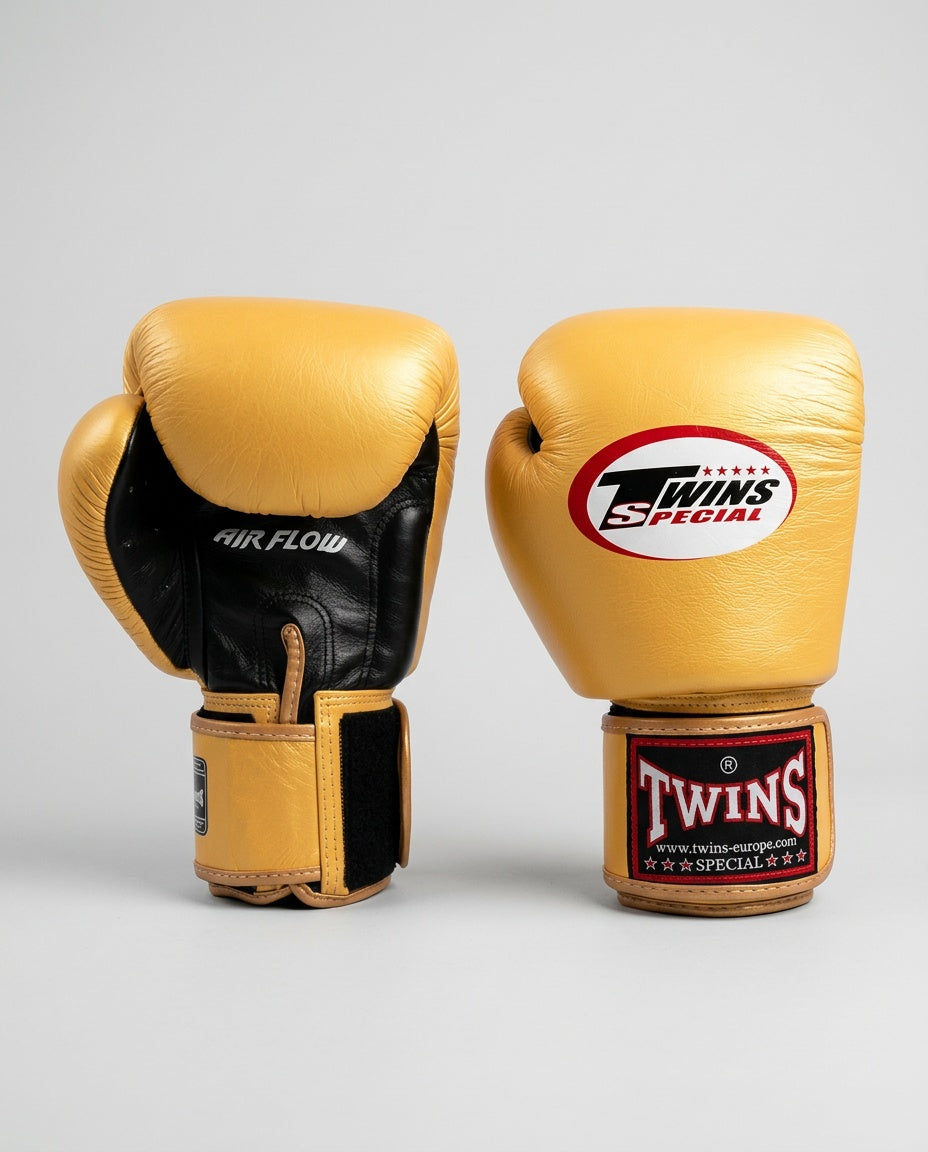 Twins Bokshandschoenen BGVL3 Air - Goud/Zwart