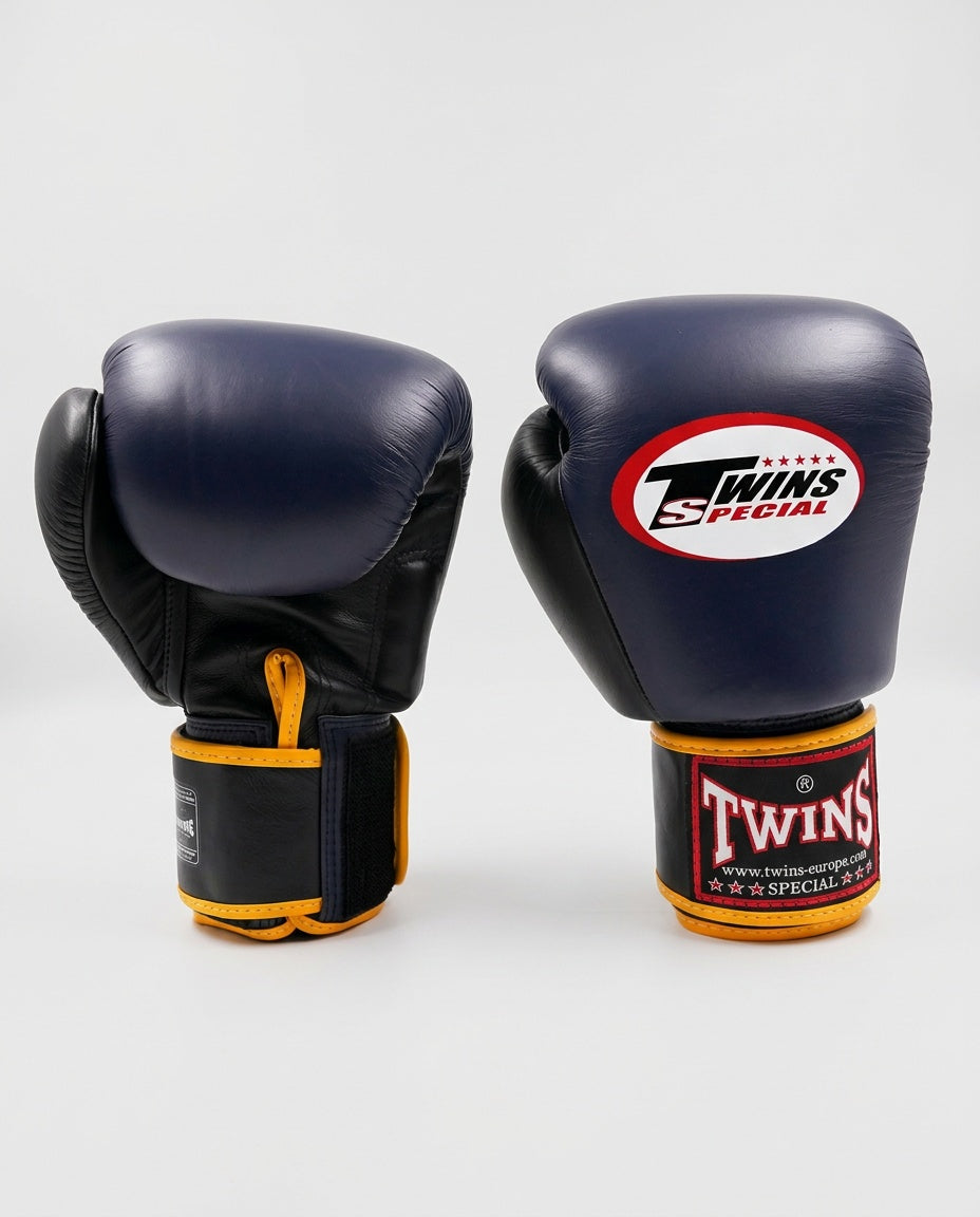 Twins Boxhandschuhe BGVL3 - Marineblau/Schwarz/Gelb
