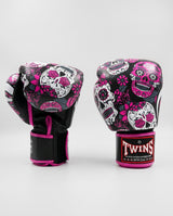 Twins Bokshandschoenen FBGVL3 Skull - Zwart/Roze/Wit