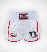 Twins Muay Thai Shorts TBT8 - Wit/Rood