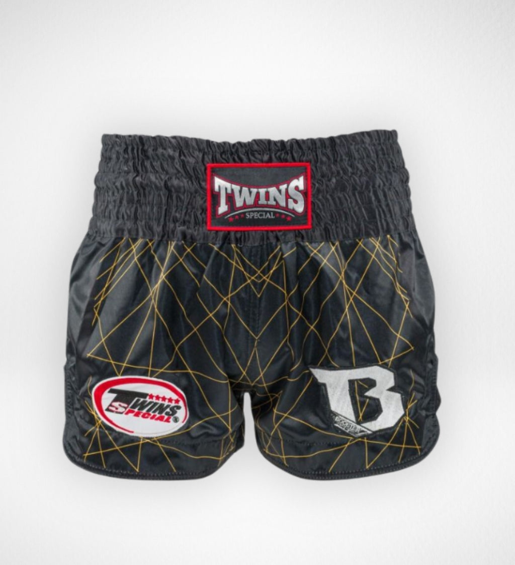 Twins Muay Thai Shorts TBT2 - Zwart/Geel