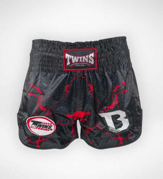 Twins Muay Thai Shorts TBT7 - Zwart/Rood