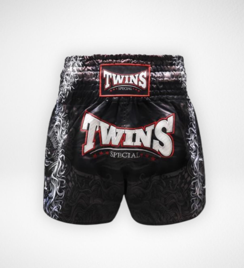 Twins Muay Thai Shorts TTBL Rangda - Zwart/Grijs