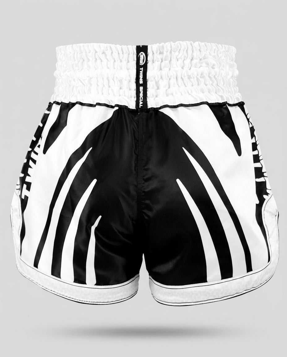 Twins Muay Thai Shorts TTBL Spine - Zwart/Wit