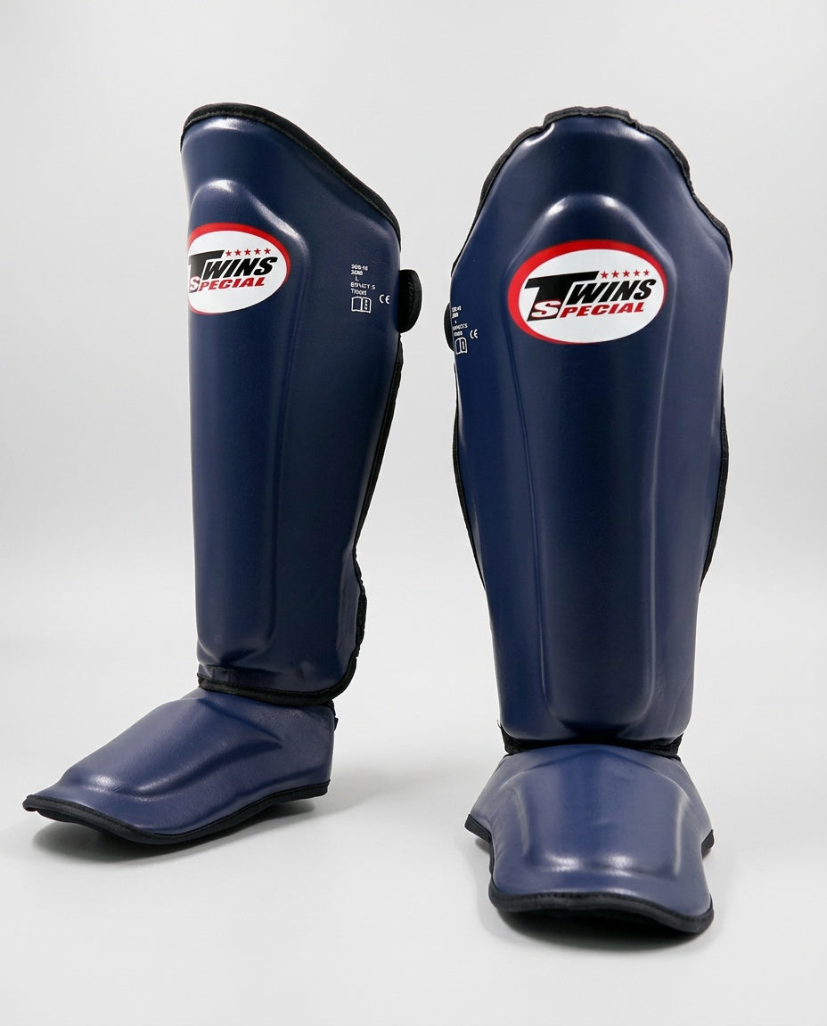 Twins Kickboks Scheenbeschermers SGL7 -  Navy Blauw