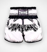 Twins Muay Thai Shorts TTBL Comic - Wit/Zwart