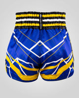 Twins Muay Thai Shorts TTBL Racing - Blauw/Geel