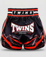 Twins Muay Thai Shorts TTBL Racing - Zwart/Rood