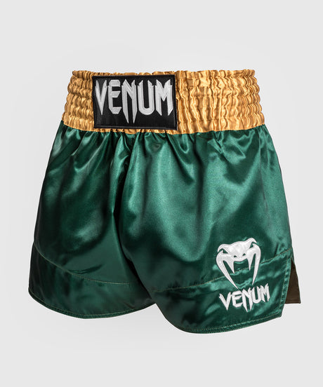 Spodenki do kickboxingu Venum Classic 2.0 – Zielone/Złote/Białe