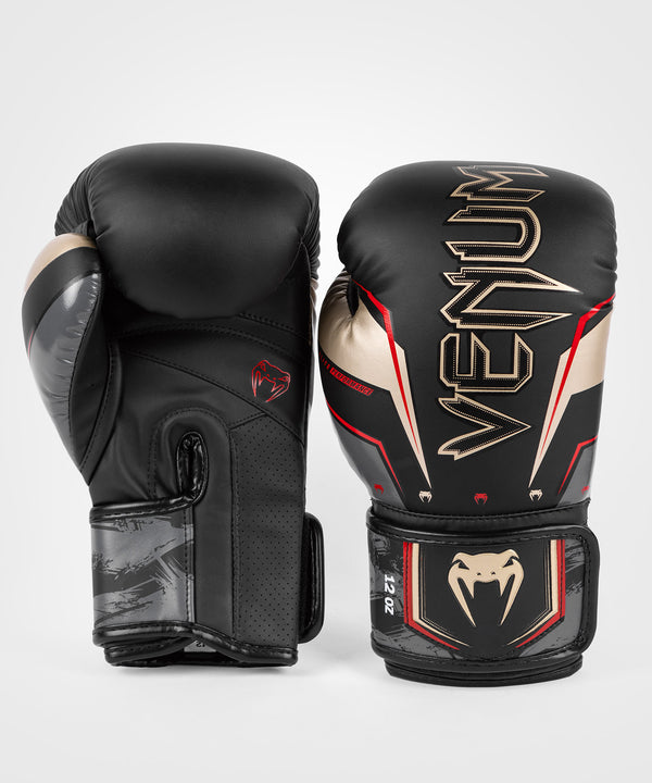 Venum Bokshandschoenen Elite Evo - Zwart/Goud/Rood