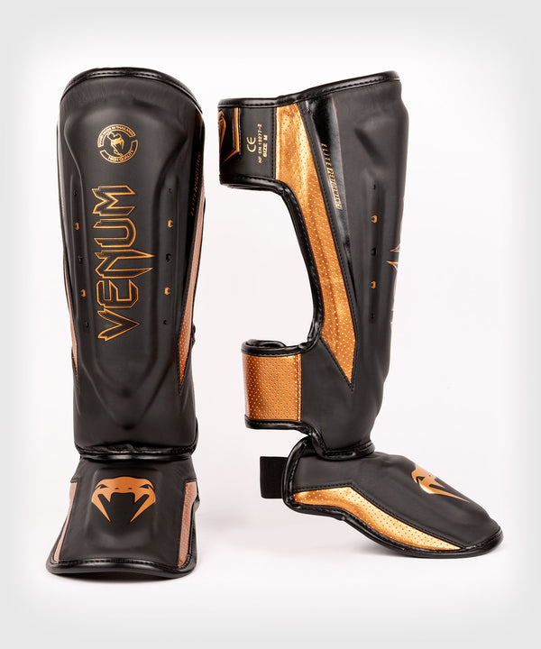 Paratibie Venum Elite Evo – Nero/Bronzo