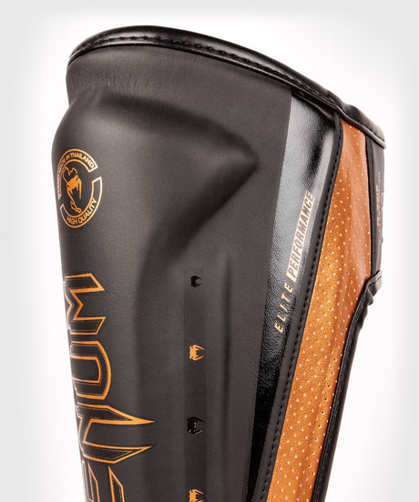 Venum Skinnebensbeskyttere Kickboxing Elite Evo – Sort/Bronze