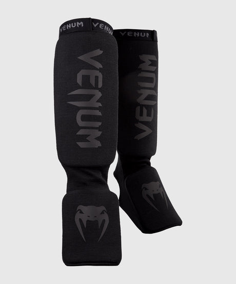 Venum Scheenbeschermers Kickboks Kontact - Zwart/Zwart