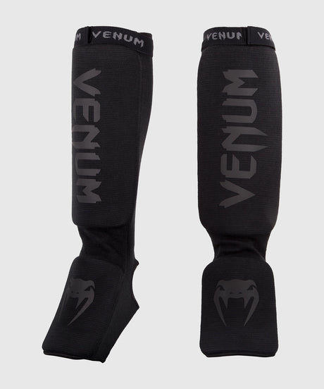 Venum Scheenbeschermers Kickboks Kontact - Zwart/Zwart