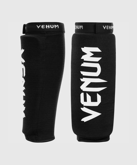 Venum Kickboxing Skinnebensbeskyttere Kontact uden fod – Sortsliver