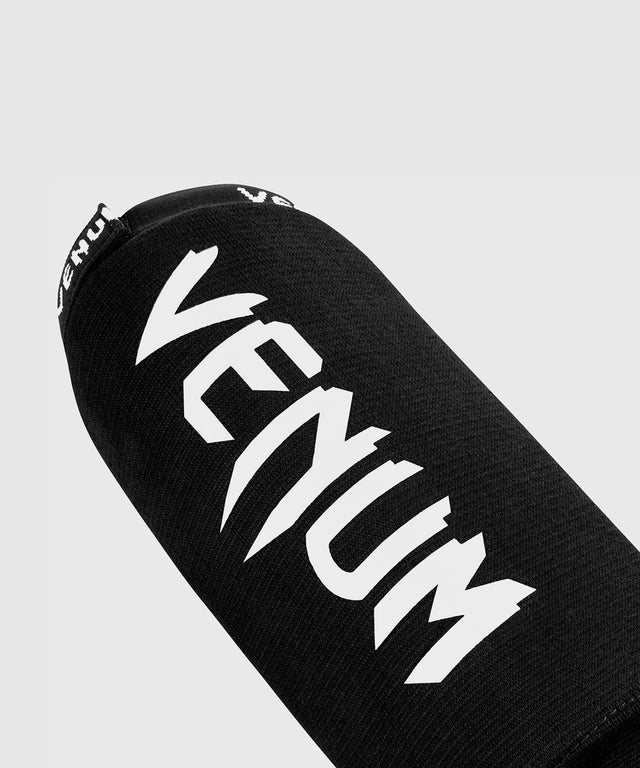 Venum Kickboks Scheenbeschermers Kontact zonder voet - Zwart/Wit