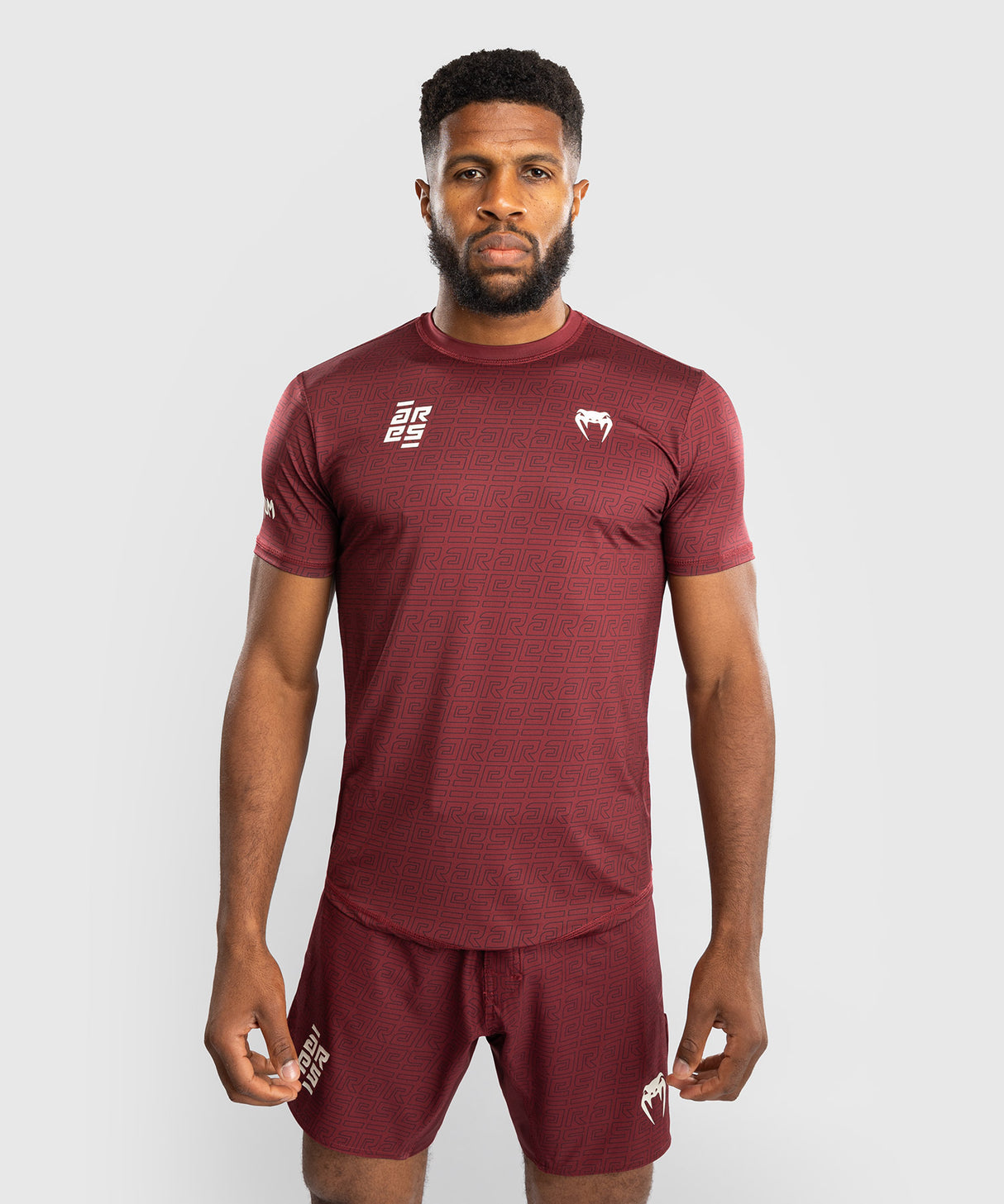 Venum x Ares Dry-Tech T-Shirt - Bordeaux Rood