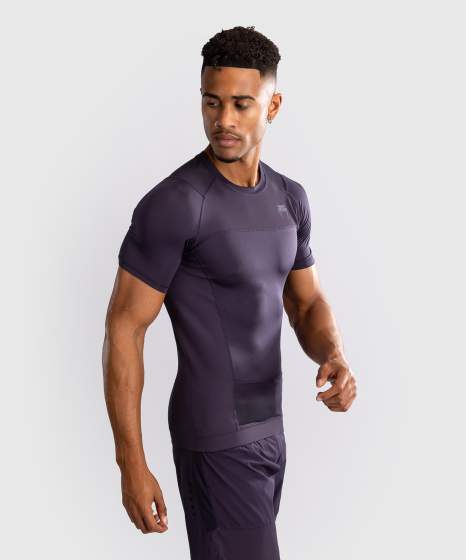 Venum Rashguard Korte Mouwen G-Fit Air - Deep Purple