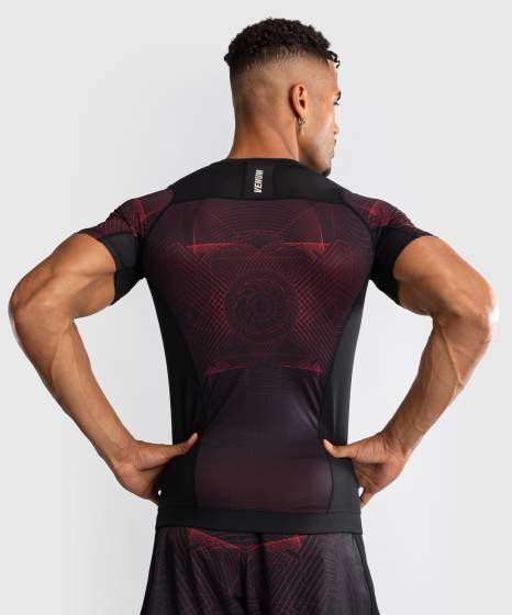 Venum Rashguard Korte Mouwen G-Fit Air - Zwart/Rood