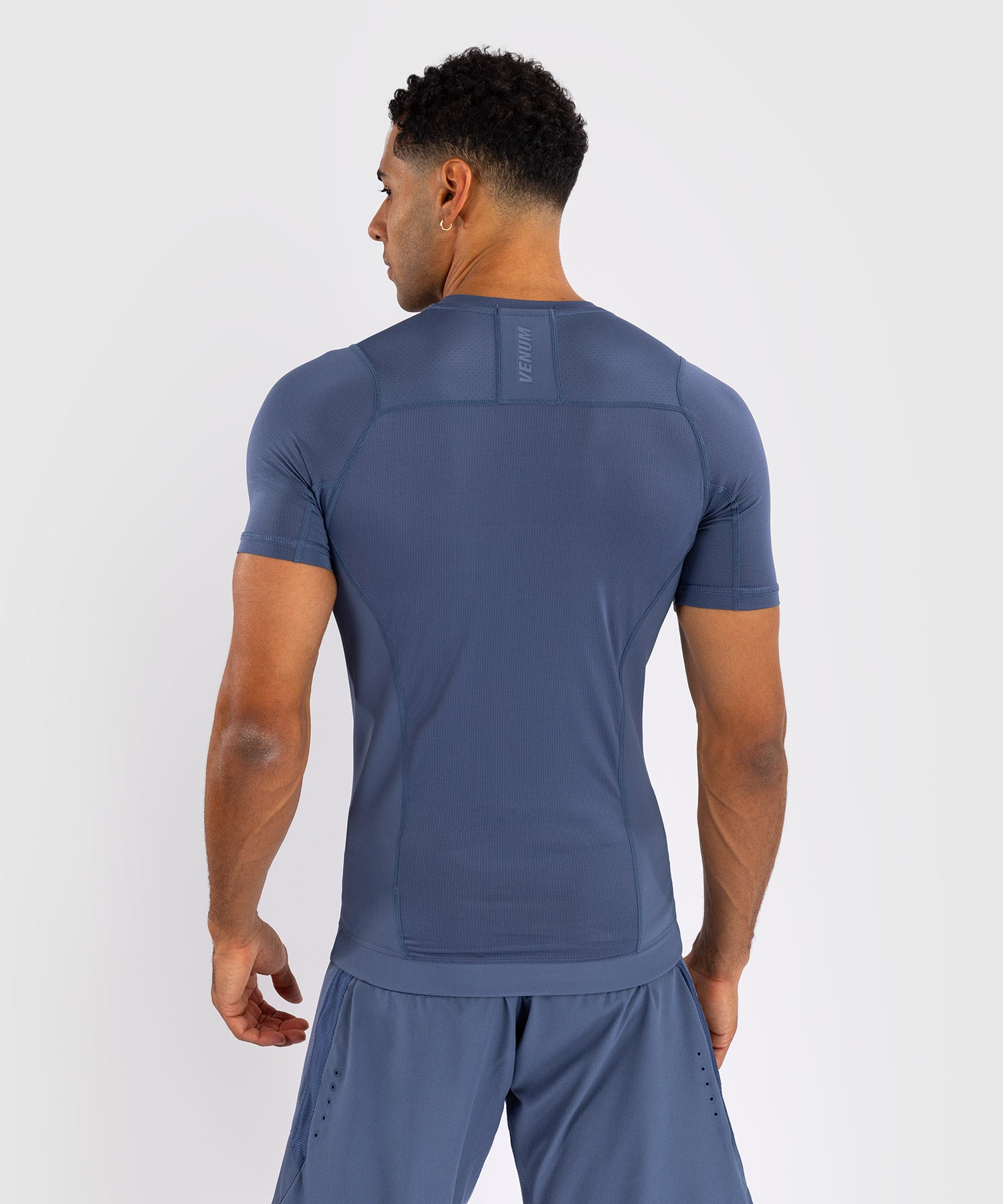 Venum Rashguard Korte Mouwen G-Fit Air - Foggy Blue