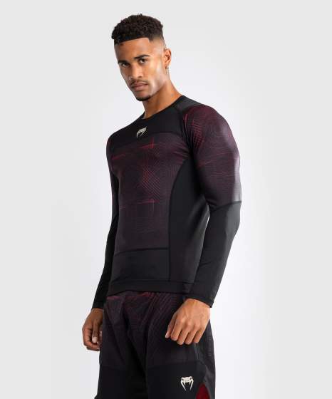 Venum Rashguard Lange Mouwen G-Fit Air - Zwart/Rood