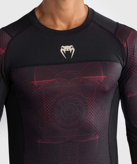 Venum Rashguard Lange Mouwen G-Fit Air - Zwart/Rood