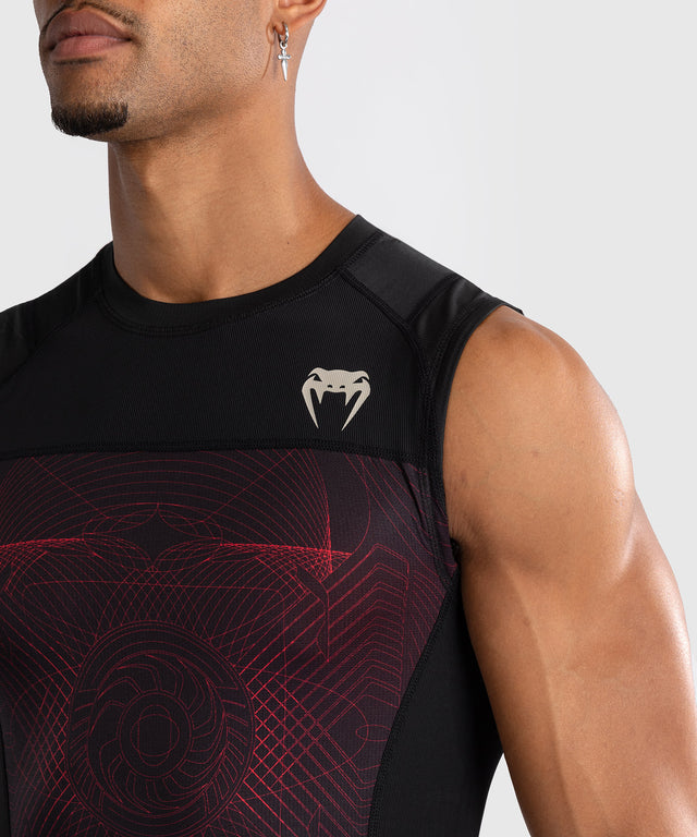 Rashguard bez rukávů Venum G-Fit Air – Černý/Červený