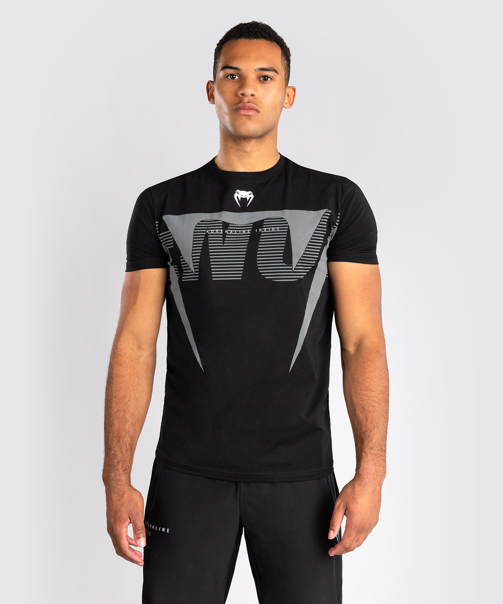 Venum T-Shirt Adrenaline - Zwart/Zilver Grijs