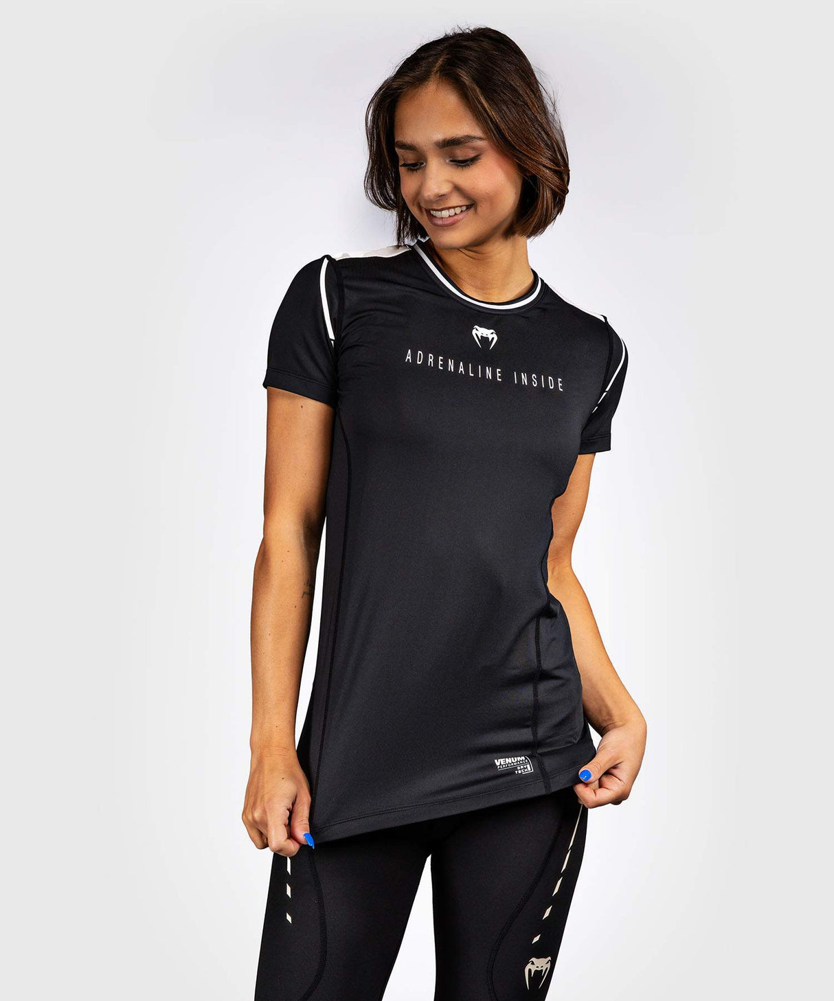 Venum Dry-Tech T-Shirt Adrenaline - Zwart/Ivory