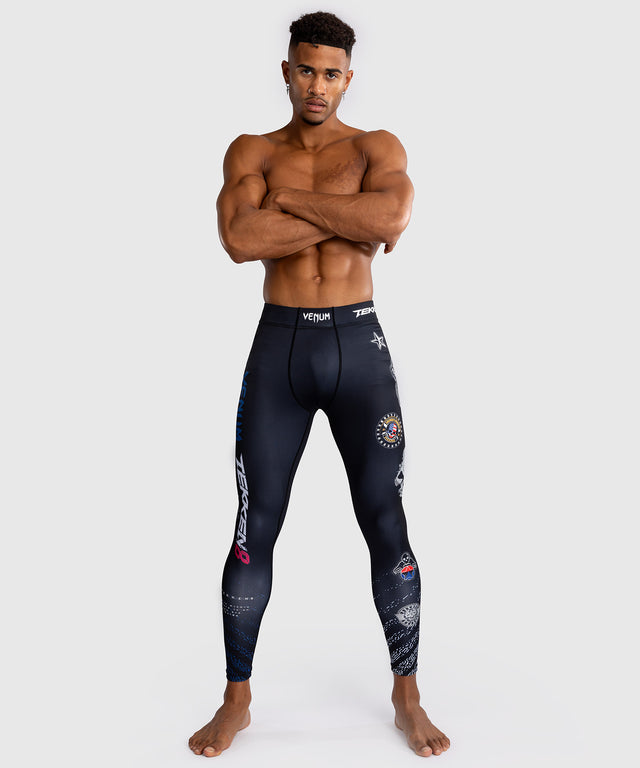 Venum x TEKKEN 8 Spats - Paul Phoenix - Schwarz/Blau
